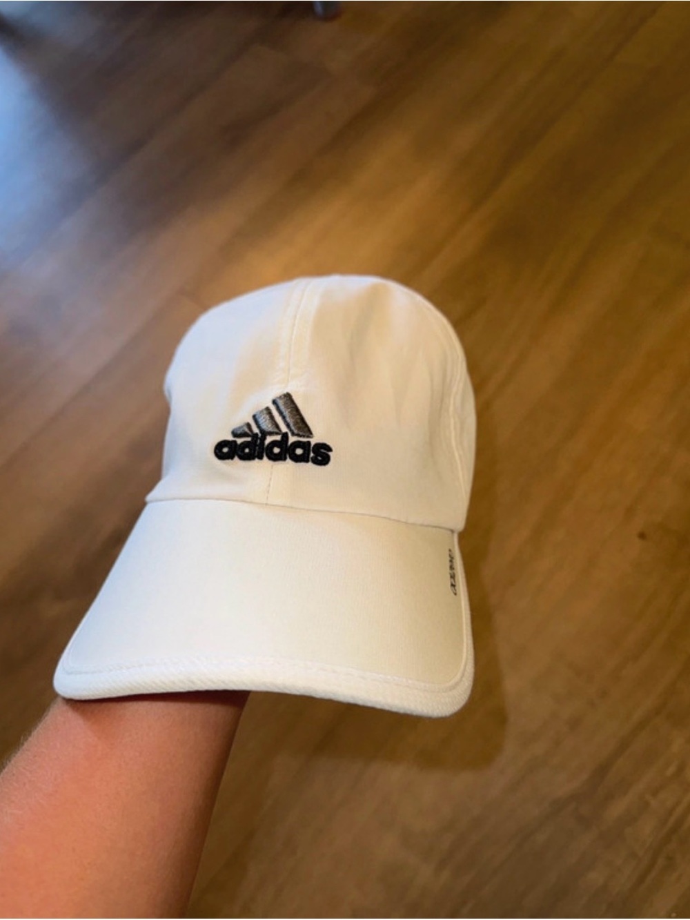 adidas White Baseball Cap with Black Logo